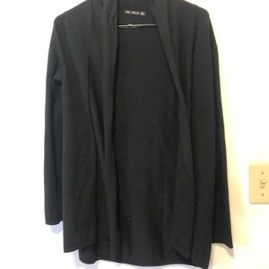 Zara black knit cardigan